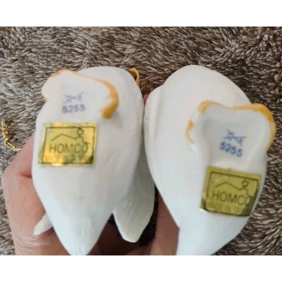 Homco Duck Goose 90s Country Ornament Home Decor Set Of Two - Picture 2 of 4